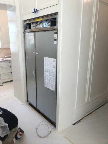 Kitchen Refrigerator Remodel Custom Cabinet