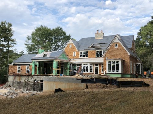 New Construction- New Home Build Exterior Back house view