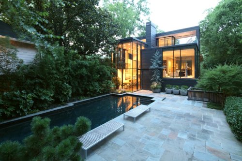 Historic Ansley Park Glass House After Remodel Back of House & Pathway